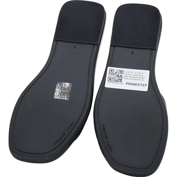 Tory Burch Double T Sport Slide Sandals Black/Gold Women's US 6 - Picture 6 of 6